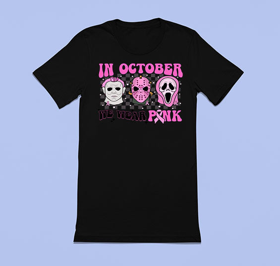 In October We Wear Pink Horror Characters