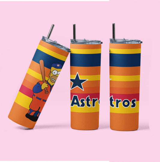 Homer Astros 20 oz Tumbler W Straw!