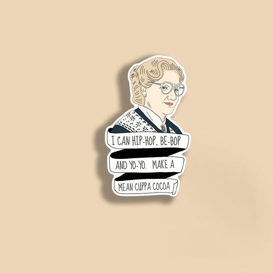 Ms. Doubtfire Sticker | Vinyl Sticker | Funny Stickers | Vinyl Stickers | Disney Stickers | Planner Sticker | Gift Idea