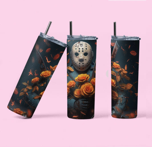 Flower Jason 20 oz Tumbler W Straw!