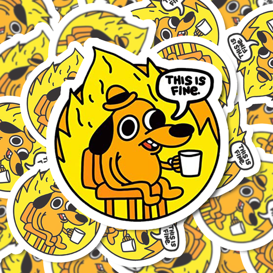 Everything is fine Sticker | Vinyl Sticker | Funny Stickers | Vinyl Stickers | Disney Stickers | Planner Sticker | Gift Idea