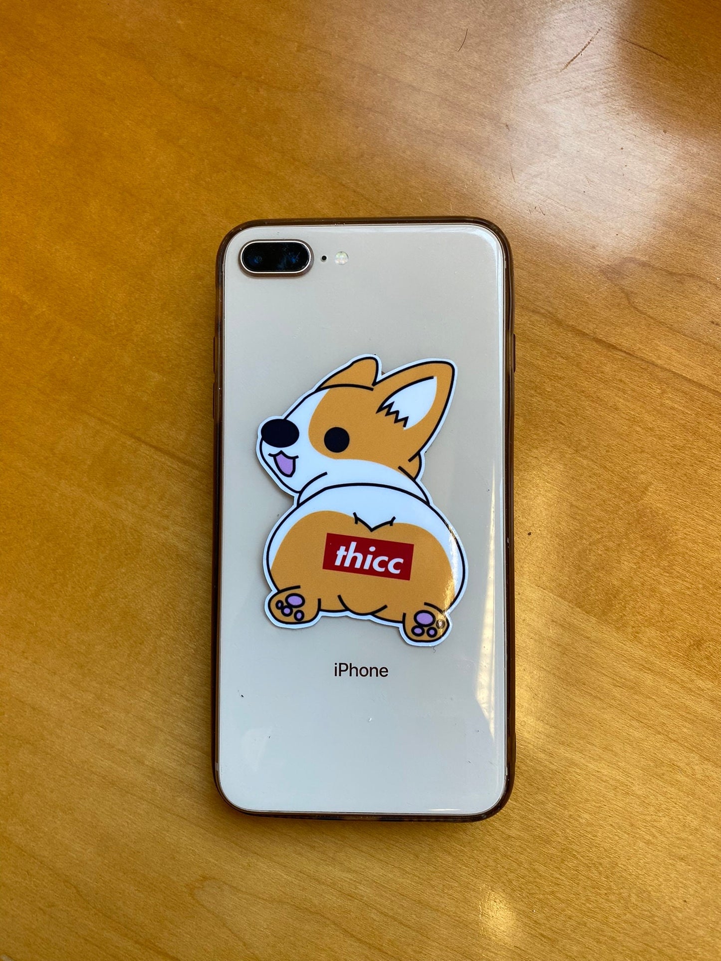 Adorable Thicc Corgi Vinyl Sticker - Waterproof and Durable for Laptop, Water Bottles, and More!