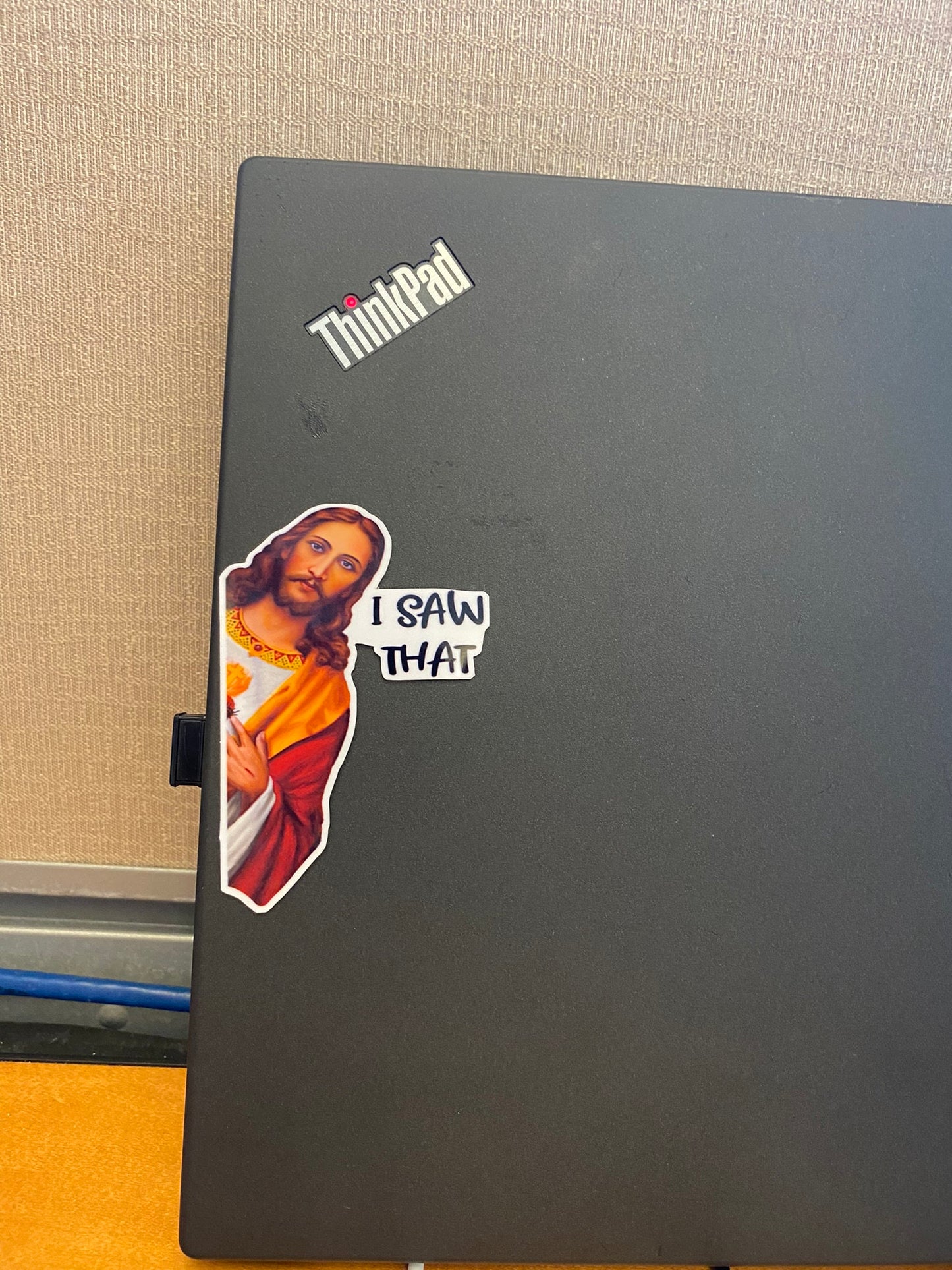 Jesus I Saw That Sticker Vinyl Sticker | Vinyl Decal Sticker for laptops |  hydro flask