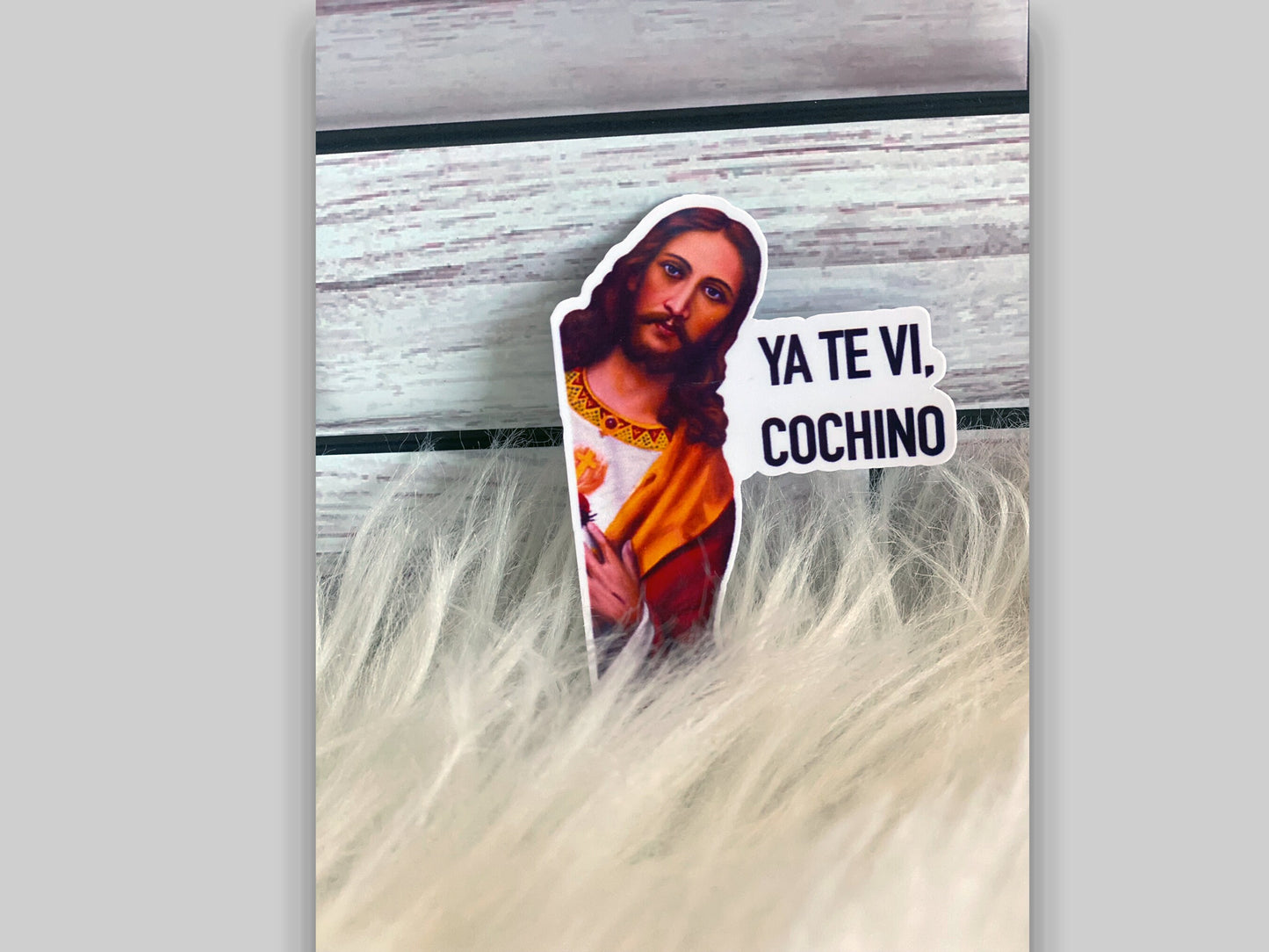 Jesus I Saw That Sticker Vinyl Sticker | Vinyl Decal Sticker for laptops |  Ya Te Vi, Cochino