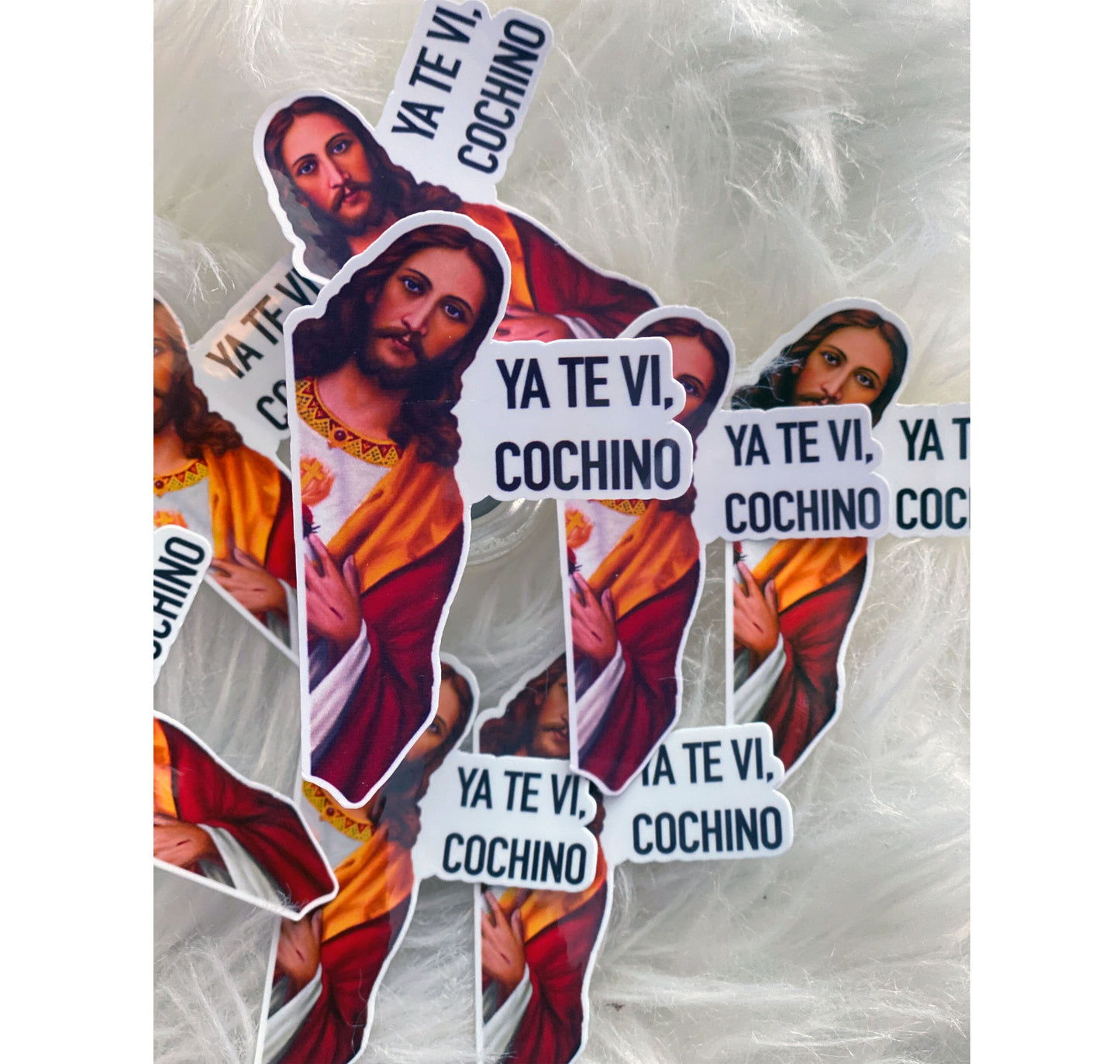 Jesus I Saw That Sticker Vinyl Sticker | Vinyl Decal Sticker for laptops |  Ya Te Vi, Cochino