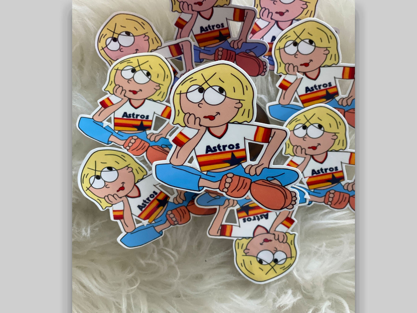 Lizzie McGuire | Waterproof Sticker | Sticker Aesthetic | Retro Sticker | 2000s Waterproof Sticker | Houston Astros | Houston Astros Sticker