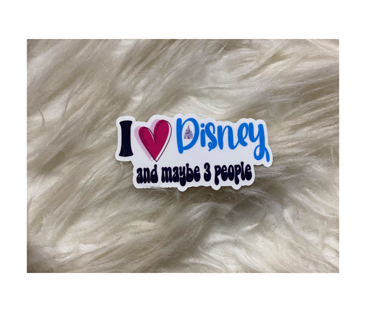 I Love Disney Vinyl Sticker