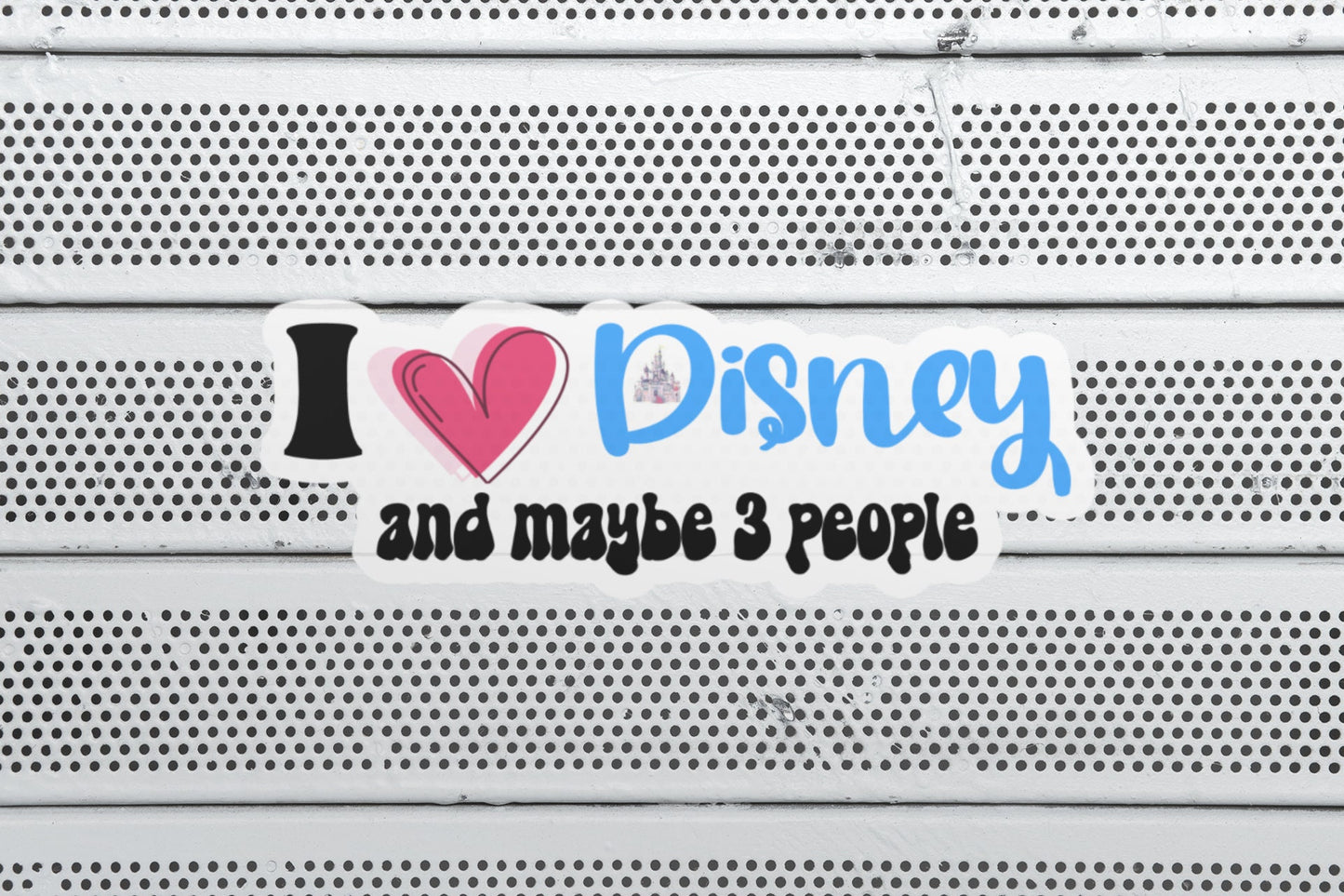 I Love Disney Vinyl Sticker