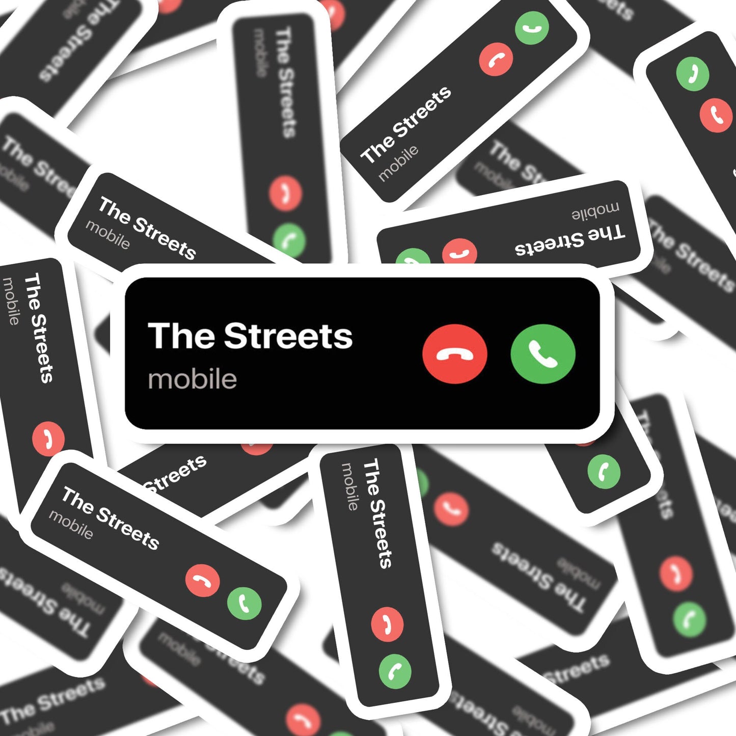 The Streets Calling iPhone Notification Sticker Smut Slut Meme Funny Text Message Apple Logo Decal iMessage