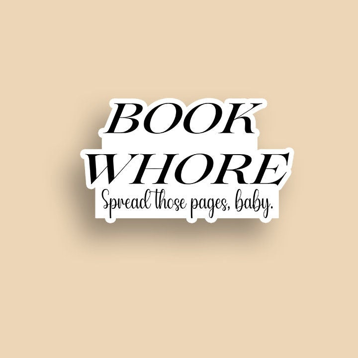 Book Whore Sticker | Booktok Sticker | Bookish Sticker | Romance Book Sticker | Kindle Sticker | Laptop Sticker | Flower Sticker