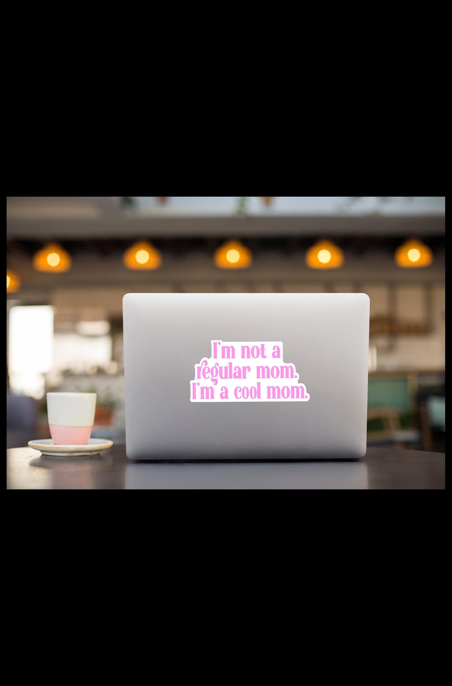 Not Regular Mom, Cool Mom Mean Girls Waterproof Vinyl Sticker | Laptop Stickers | Funny Stickers | Vinyl Stickers