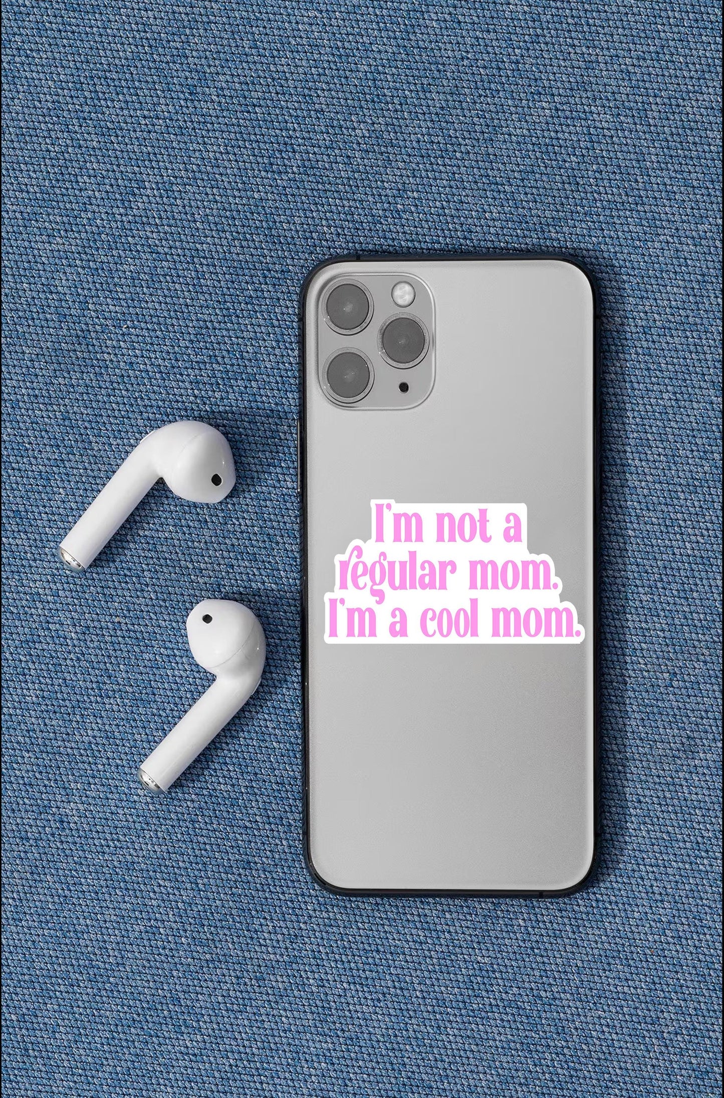 Not Regular Mom, Cool Mom Mean Girls Waterproof Vinyl Sticker | Laptop Stickers | Funny Stickers | Vinyl Stickers