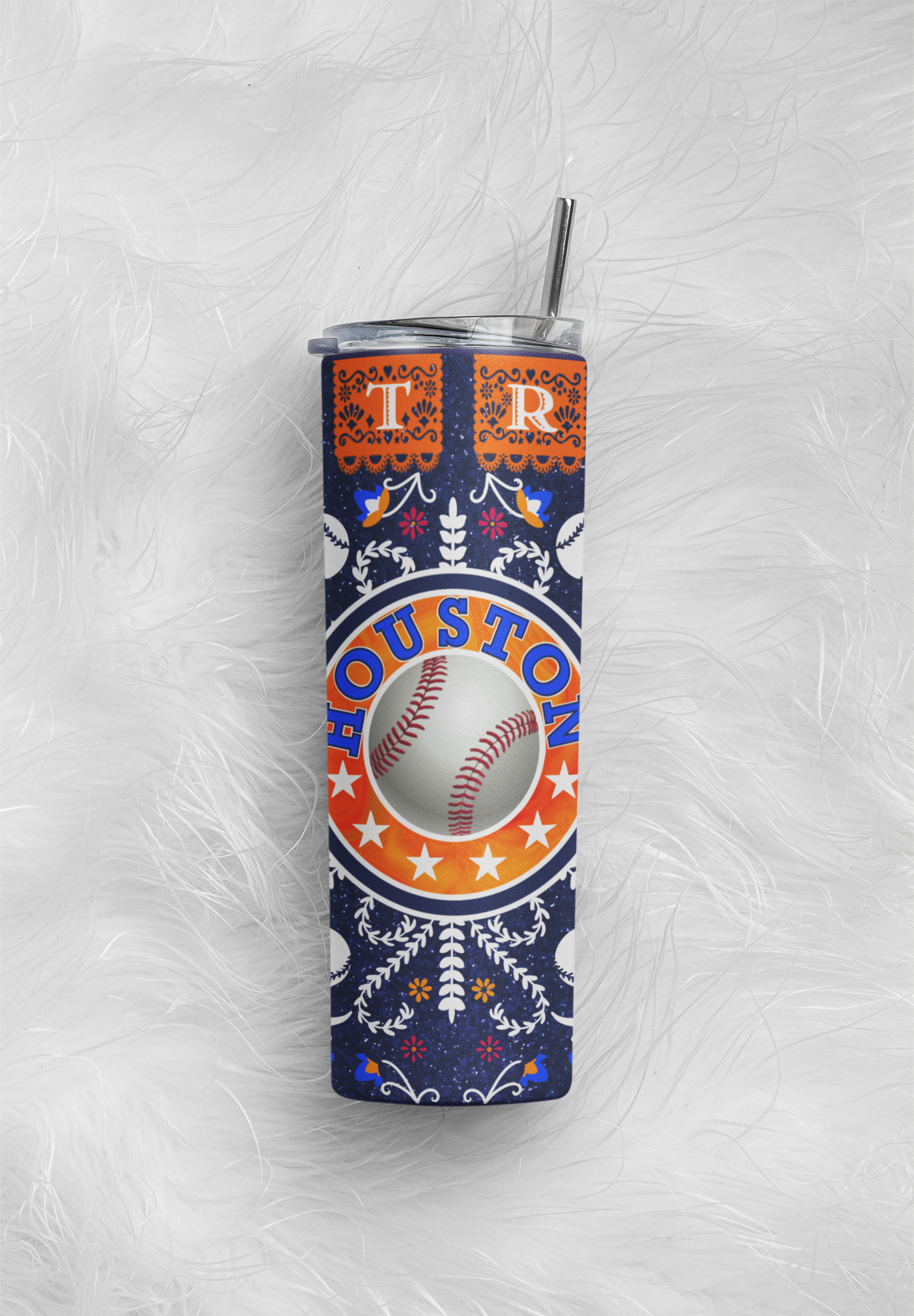 Houston Astros Fiesta 20 oz Tumbler W Straw!