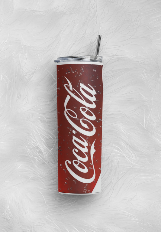 Coca Cola 20 oz Tumbler W Straw!